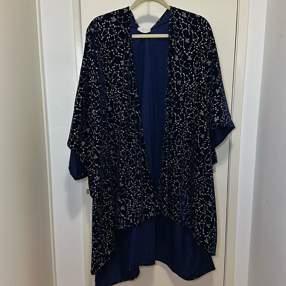 Free People Celestial Shawl Kimono One Size